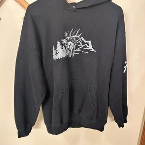 Black Graphic Hoodie